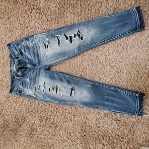 AEO hi rise jegging Crop size 4 L
